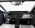 Toyota Auris hatchback 5 puertas con interior 2016 Modelo 3D dashboard