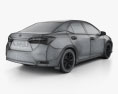 Toyota Corolla EU mit Innenraum 2015 3D-Modell