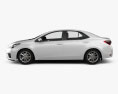 Toyota Corolla EU 带内饰 2015 3D模型 侧视图