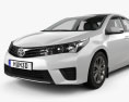 Toyota Corolla EU HQインテリアと 2015 3Dモデル