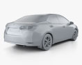 Toyota Corolla EU HQインテリアと 2015 3Dモデル