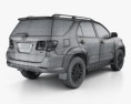 Toyota Fortuner з детальним інтер'єром 2014 3D модель