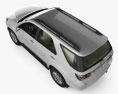 Toyota Fortuner mit Innenraum 2014 3D-Modell Draufsicht