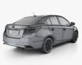 Toyota Yaris Седан с детальным интерьером 2017 3D модель