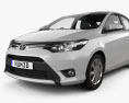 Toyota Yaris セダン HQインテリアと 2017 3Dモデル