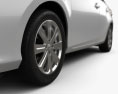 Toyota Yaris 세단 인테리어 가 있는 2017 3D 모델 