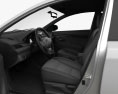 Toyota Yaris 세단 인테리어 가 있는 2017 3D 모델  seats