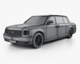 Toyota Century Royal 2006 3D-Modell wire render