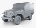 Toyota Land Cruiser (J20) softtop 1958 3D модель clay render