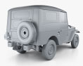 Toyota Land Cruiser (J20) hardtop 1955 3D模型