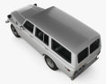 Toyota Land Cruiser (J55) 1975 3D-Modell Draufsicht