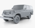 Toyota Land Cruiser (J55) 1975 3D 모델  clay render