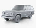 Toyota Land Cruiser (J60) 1980 3D 모델  clay render
