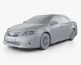 Toyota Camry ibrido 2014 Modello 3D clay render