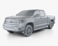 Toyota Tundra ダブルキャブ 2016 3Dモデル clay render