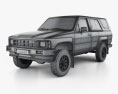 Toyota 4Runner 1986 3D модель wire render