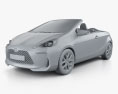 Toyota Aqua Air 2015 3D 모델  clay render