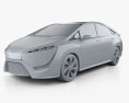 Toyota FCV-R 2015 3D模型 clay render