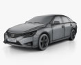 Toyota Mark X (Reiz) 2015 3D модель wire render