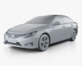 Toyota Mark X (Reiz) 2015 3D-Modell clay render