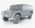 Toyota Mega Cruiser 2002 3Dモデル clay render