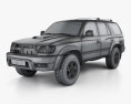 Toyota 4Runner 2002 3Dモデル wire render