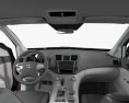 Toyota Highlander с детальным интерьером 2014 3D модель dashboard