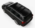 Toyota Land Cruiser (J200) HQインテリアと 2015 3Dモデル top view