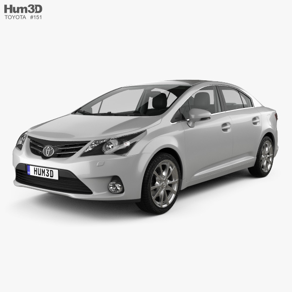 Toyota Avensis with HQ interior 2015 3D model