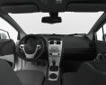 Toyota Avensis com interior 2015 Modelo 3d dashboard