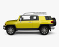 Toyota FJ Cruiser with HQ interior 2014 3d model side view