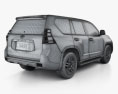 Toyota Land Cruiser Prado (J150) 5도어 인테리어 가 있는 2016 3D 모델 