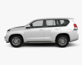 Toyota Land Cruiser Prado (J150) 5ドア HQインテリアと 2016 3Dモデル side view