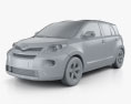 Toyota Urban Cruiser 2014 3D 모델  clay render