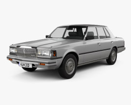 3D model of Toyota Crown (S110) Super Saloon 1982