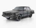 Toyota Crown (S110) Super Saloon 1982 3D-Modell wire render