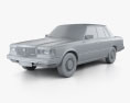 Toyota Crown (S110) Super Saloon 1982 3D 모델  clay render