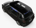 Toyota JPN Taxi 2014 3D-Modell Draufsicht