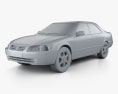 Toyota Camry (XV20) 2002 Modello 3D clay render