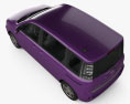 Toyota Sienta Dice 2014 3D模型 顶视图