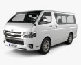 Toyota HiAce LWB Combi 2014 3D 모델 
