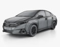 Toyota Sai G 2016 3d model wire render