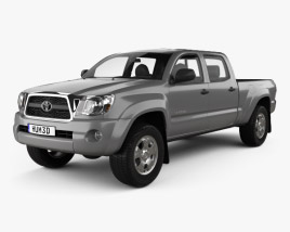 Toyota Tacoma Double Cab Long bed 2014 3D model