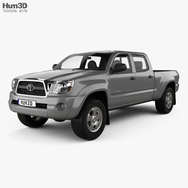 Toyota Tacoma 더블캡 Long bed 2014 3D 모델 