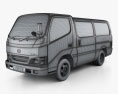 Toyota ToyoAce Van 2011 3D模型 wire render