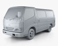 Toyota ToyoAce Van 2011 Modello 3D clay render