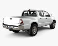 Toyota Tacoma 더블캡 Short bed 2015 3D 모델  back view
