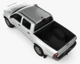 Toyota Tacoma Doppelkabine Short bed 2015 3D-Modell Draufsicht