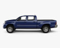 Toyota Tacoma 더블캡 Long bed 2015 3D 모델  side view