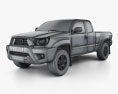 Toyota Tacoma Access Cab 2015 3D 모델  wire render